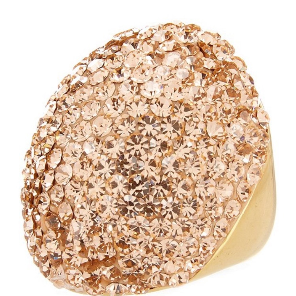 - New Kate Spade Mood  Clay Pavé Ring In Light Peach